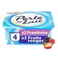 Perle de lait panaché framboise fruits rouges 4x125g