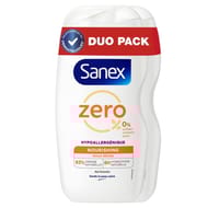 Sanex zero essentiel gel douche peau sèche 2x475ml