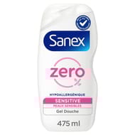 Sanex zero gel douche essentiel peau sensible 475ml