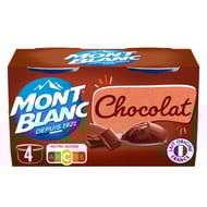 Mont Blanc crème dessert coupelles chocolat 4x125g - 500g