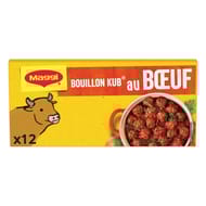 Maggi bouillon kub boeuf dégraissé x12 120g