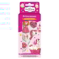 La patelière décorations princesse en sucre x8