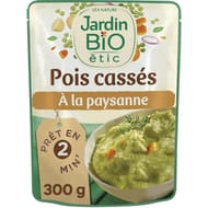 Jardin bio étic pois cassés paysanne sachet express bio 300g