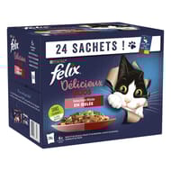 Félix délicieux duos en gelée selection mixte 24x85g