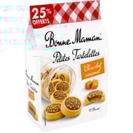 Bonne maman petites tartelettes chocolat caramel 250g 25% offerts