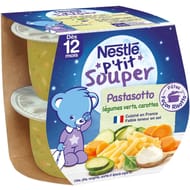Nestle ptit souper pastaso legumes vert carottes 2x200g des 12 mois