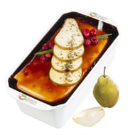 Terrine cremeux gros hachage aux poires et airelles