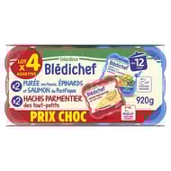 Blédina blédichef 4x230g prix choc hachis parmentier des tout petits