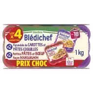 Blédichef prix choc farandoles de carottes et pates coquille