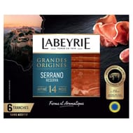 Labeyrie jambon serrano reserva affiné 14 mois 6 tranches 100g