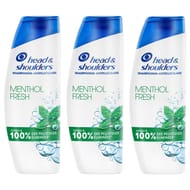 Head & shoulders shampoing  menthol fresh antipelliculaire 3x300ml