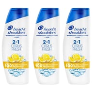 Head & shoulders base 2in1 citrus 3x300ml