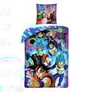 Parure de lit en microfibre dbs son goku vs goku rosé (200x140cm + 63x63cm)