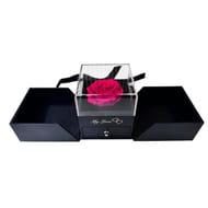 Rose éternelle dans boîte avec tiroir bijou