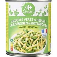 Carrefour Classic' haricots verts et beurre 455g