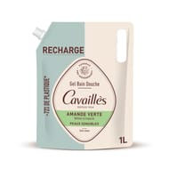 Rogé cavaillès eco-recharge gel bain douche amande verte 1l