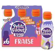 Petits filous à boire aromatisés fraise 6x100g