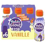 Petits filous à boire goût vanille 6x100g