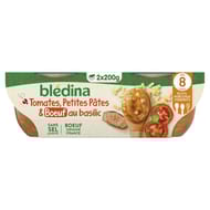 Blédina bols tomates pâtes boeuf blond d'aquitaine 2x200g