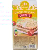 Carrefour Classic' croque monsieur gratiné 260g