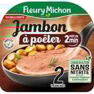 Fleury Michon le jambon cuit à poêler x2 160g