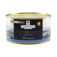 Larnaudie confit de canard du sud ouest 4/5 cuisses "les authentiques" boite  8/6 1.240kg