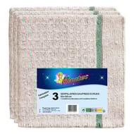 Menatex lot 3 serpilleres gauffrees ecrues 50x100 s/sachet