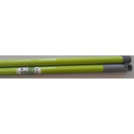 Manche métal gris embout tournant 1.30m