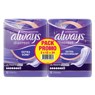 Always discreet serviettes pour fuites urinaires x24