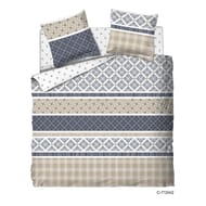 Parure housse de couette 240x220 + 2 taies 63x63 crossy