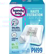 Handy bag sac aspirateur X4 pour Aeg Electrolux + 1 filtre sortie d'air PH99