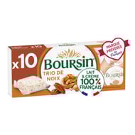 Boursin trio de noix 10 portions 160g