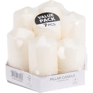 Bougies blanches x7