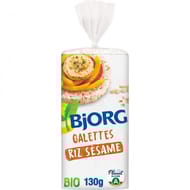 Bjorg galette riz sésame bio sans gluten 130g