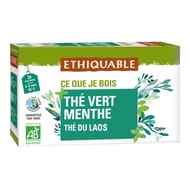 Ethiquable thé vert à la menthe bio 36g