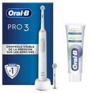 Oral-B brosse à dent Pro 3800 Sensi Ultra-Thin blanche +1 dentifrice + 1 brossette