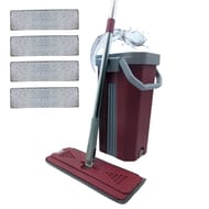 Balai auto clean and dry avec 4 serpilleres