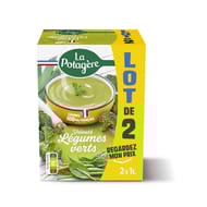 La potagere veloute de légumes verts de france 2x1L