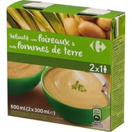 Carrefour soupe poireaux & pomme de terre 2x30cl - 60cl