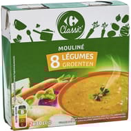 Carrefour classic' soupe mouliné aux 8 légumes 2x30cl - 60cl
