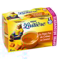 La Laitière Petit pot de crème caramel 4x100g offre découverte