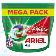 Ariel 4en1 pods lessive +ultra détachant x45 capsules 1.1565kg