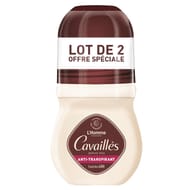 Rogé cavaillès déodorant absorb + roll on homme 2x50ml