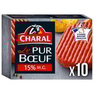 Charal le pur boeuf surgelé 15%mg 10x100g