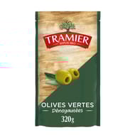 Tramier olives vertes dénoyautées sachet 320g