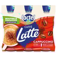 Lactel caffe latte cappuccino uht 3x200ml