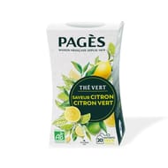 Pages thé vert citron bio x20s 36g
