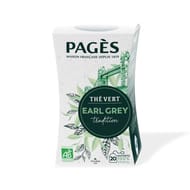 Pages thé vert earl grey bio x20s 36g