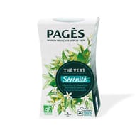 Pages thé vert bio sérenité  feuilles d'oranger rooibos x20s 36g