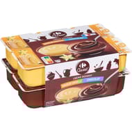 Carrefour classic crème dessert saveur vanille chocolat 12X125g
